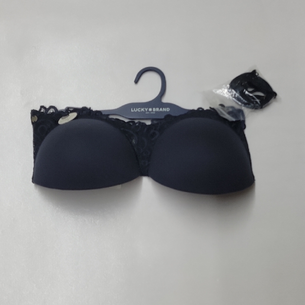 Lucky Brand Dark Blue Lace Bra